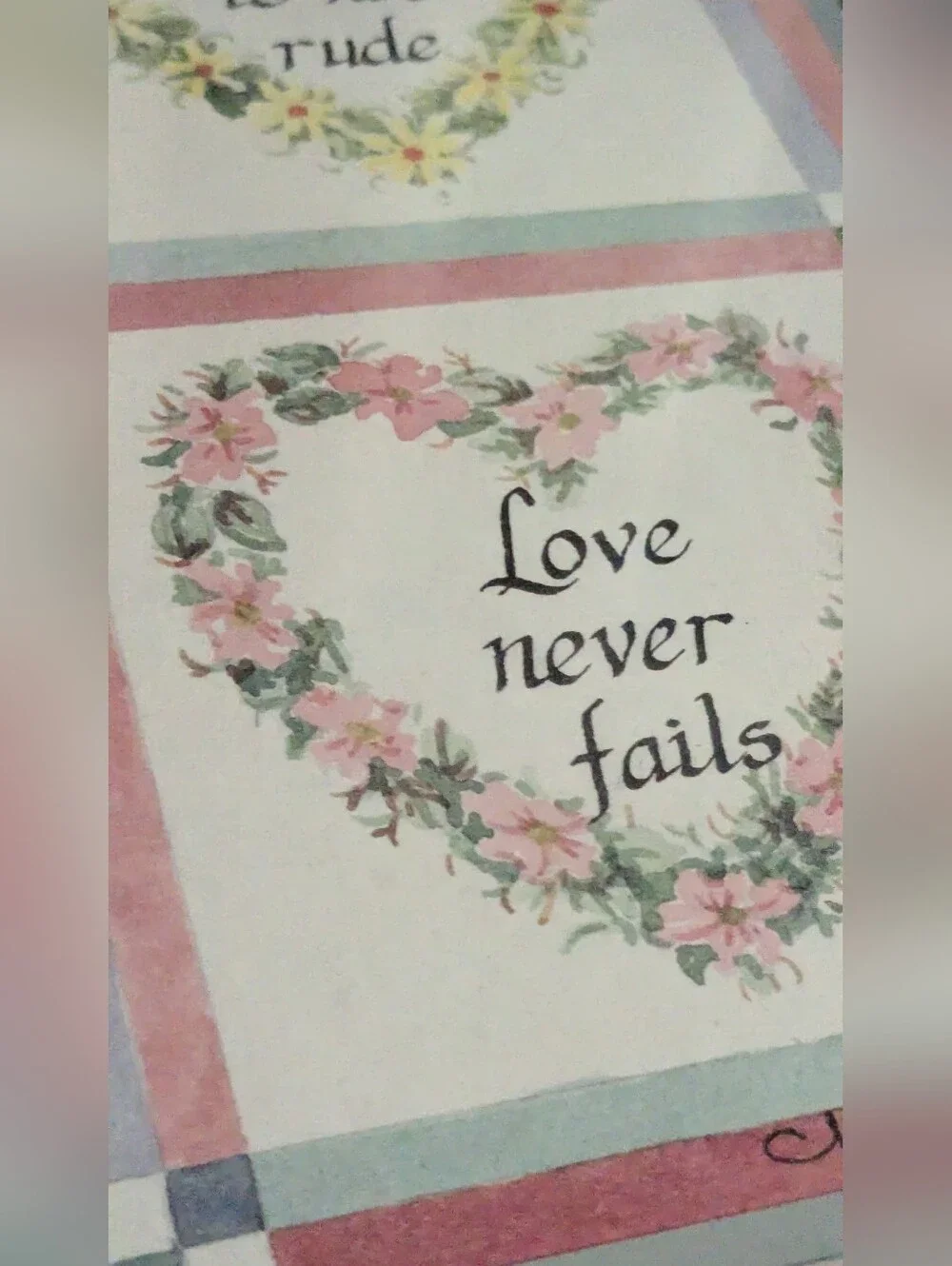 1 Corinthians 13 Vintage Home Interior 